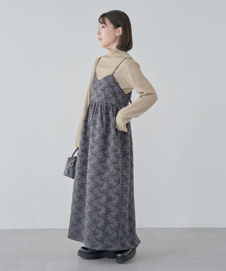 Green Parks「・SUGARSPOONリボンジャカードキャミワンピ」|ワンピース|