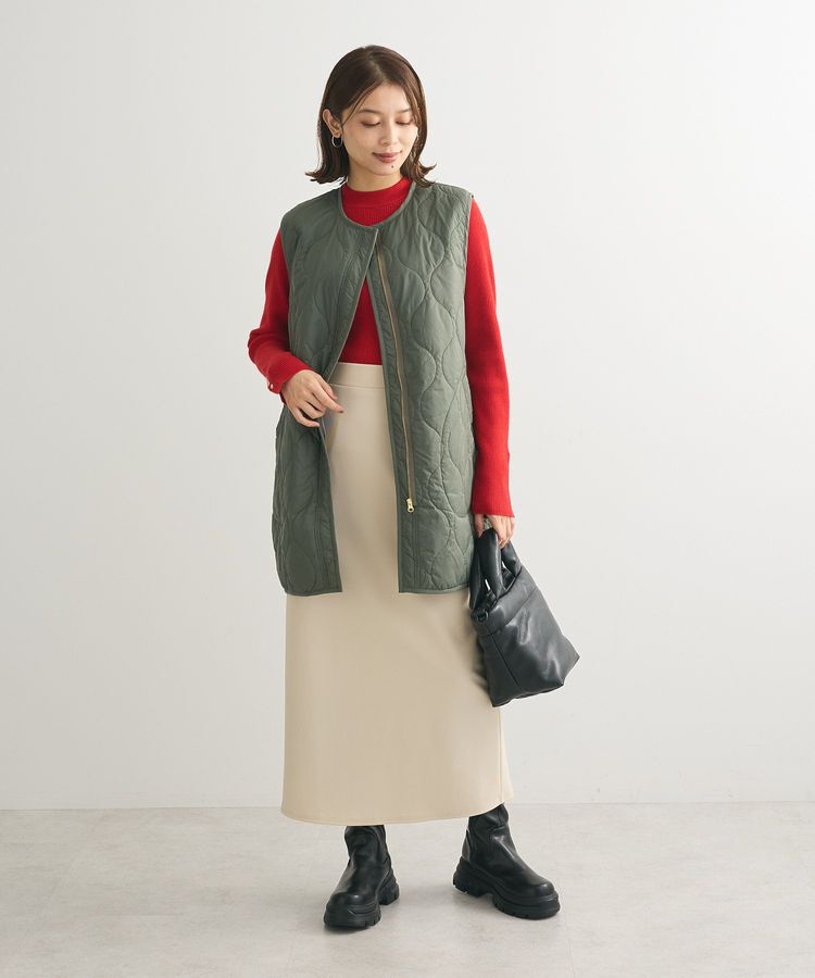 Green Parks「もちやわ 袖口釦リブニットプルオーバー」|ニット・セーター|