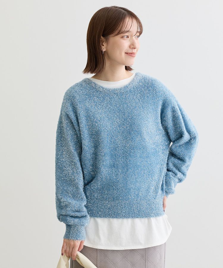 Green Parks「シャギーギラギララメカーディガン」|カーディガン|