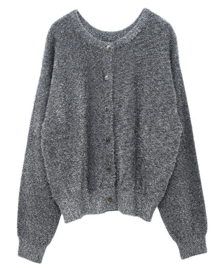 Green Parks「シャギーギラギララメカーディガン」|カーディガン|