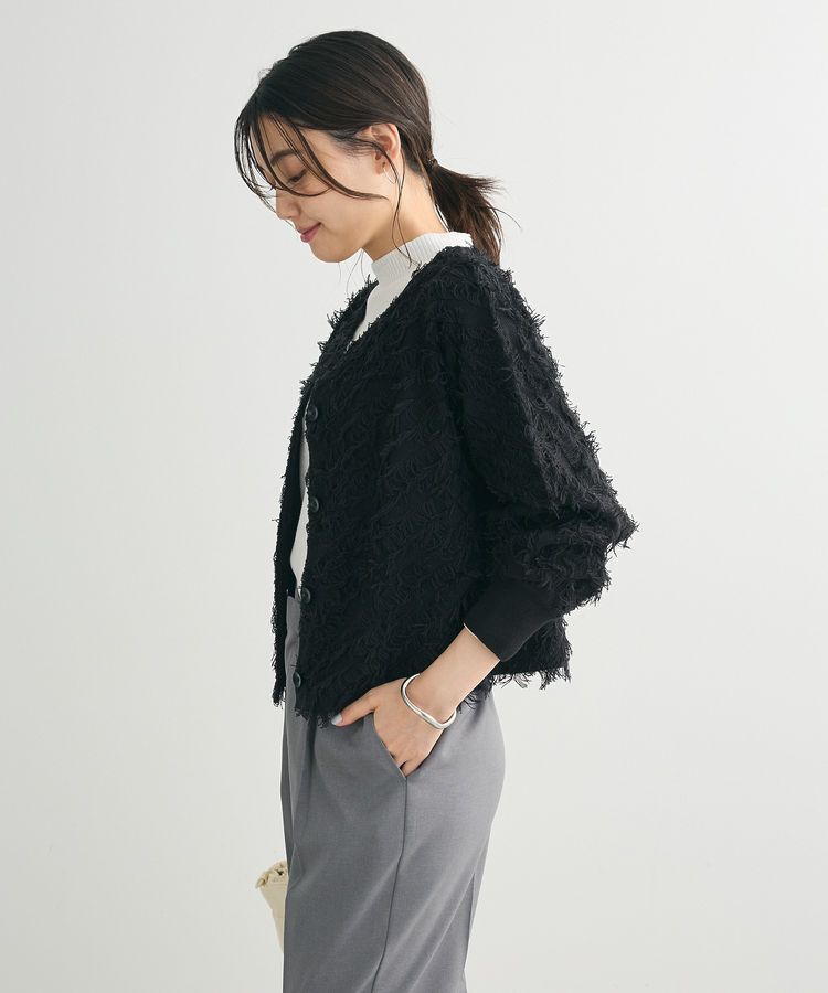 Green Parks「フリンジニットカーディガン」|カーディガン|