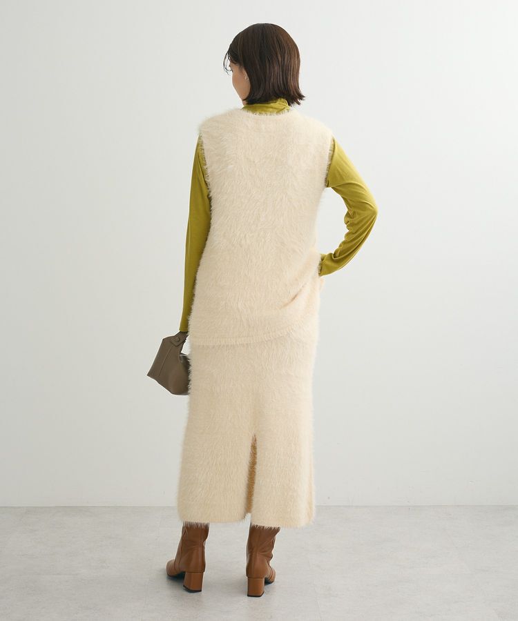 Green Parks「・Petit Fleur シャギーVネックベスト」|ベスト・ジレ|