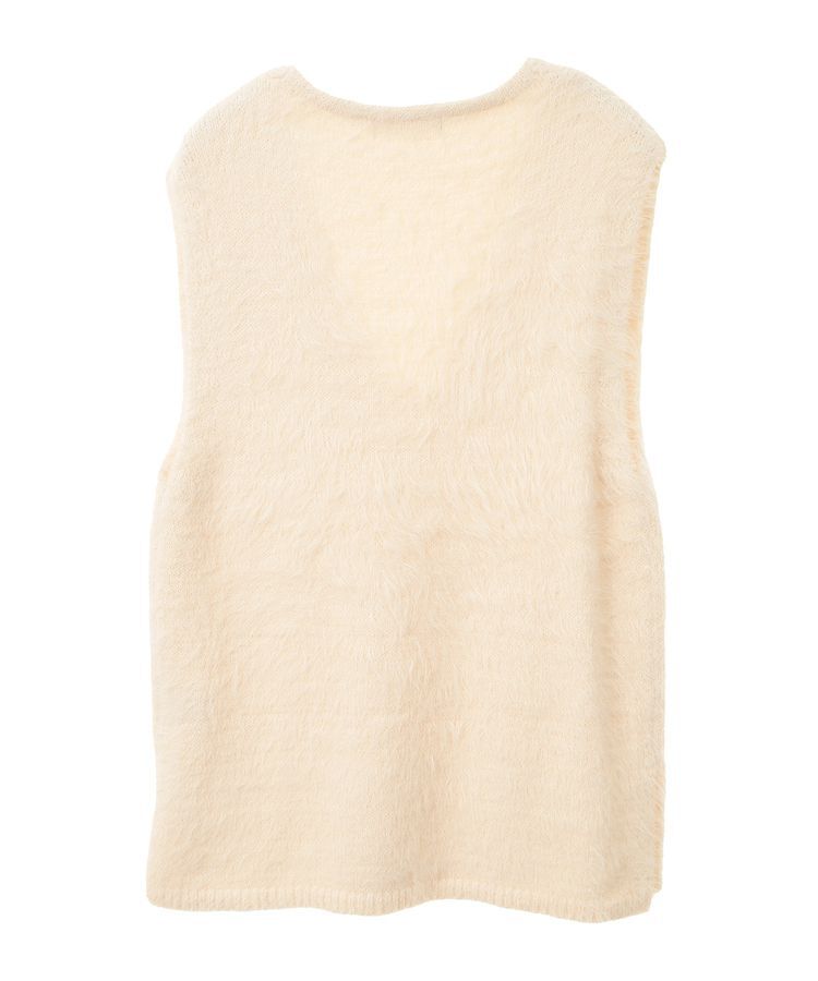 Green Parks「・Petit Fleur シャギーVネックベスト」|ベスト・ジレ|