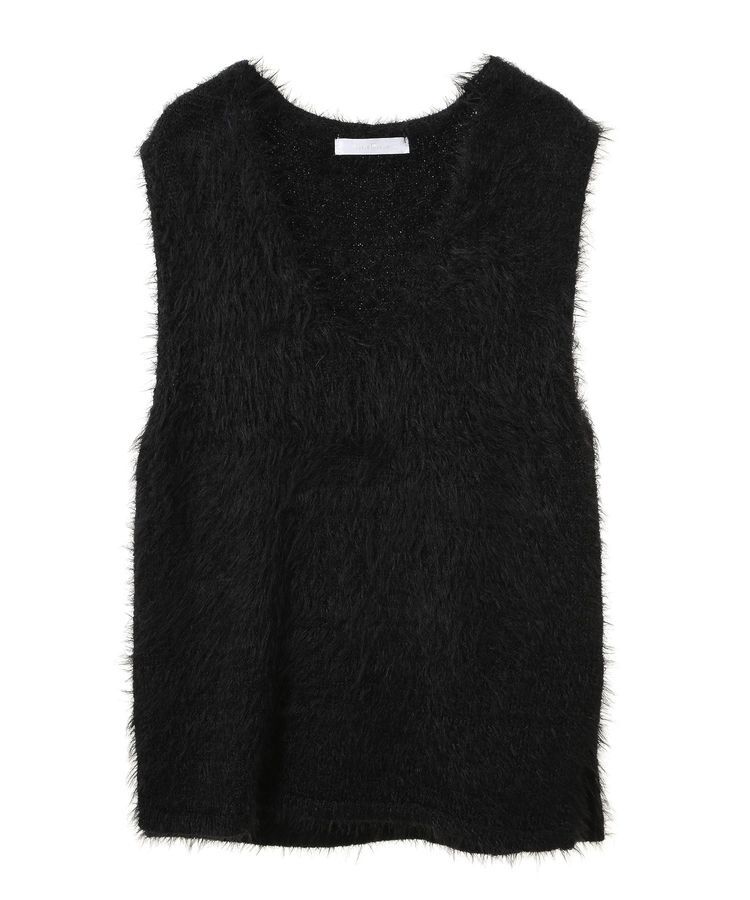 Green Parks「・Petit Fleur シャギーVネックベスト」|ベスト・ジレ|