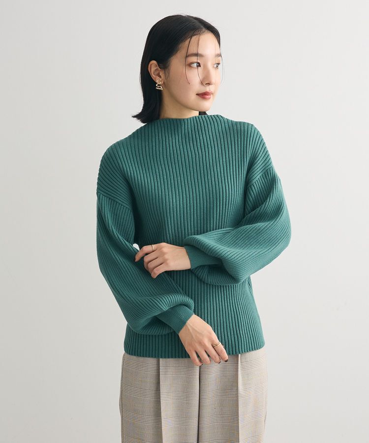 Green Parks「・swing by ボトルネックカラーニット」|ニット・セーター|