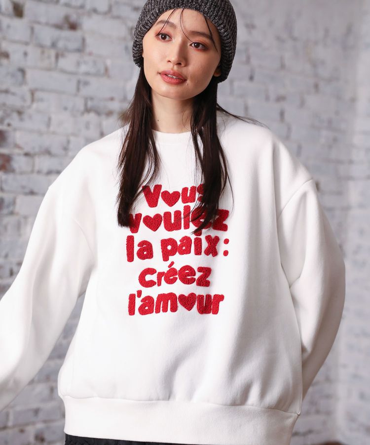 Green Parks「・DOUBLE FLAGS サガラ刺繍スウェット」|スウェット・ジャージ|