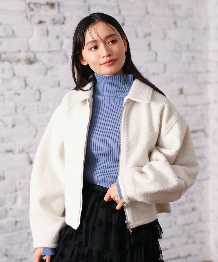 Green Parks「・ELENCARE DUE ブークレW-ZIPブルゾン」|ブルゾン・スタジャン|