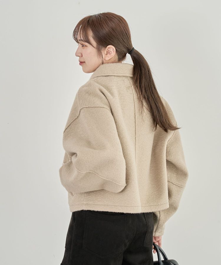 Green Parks「・ELENCARE DUE ブークレW-ZIPブルゾン」|ブルゾン・スタジャン|