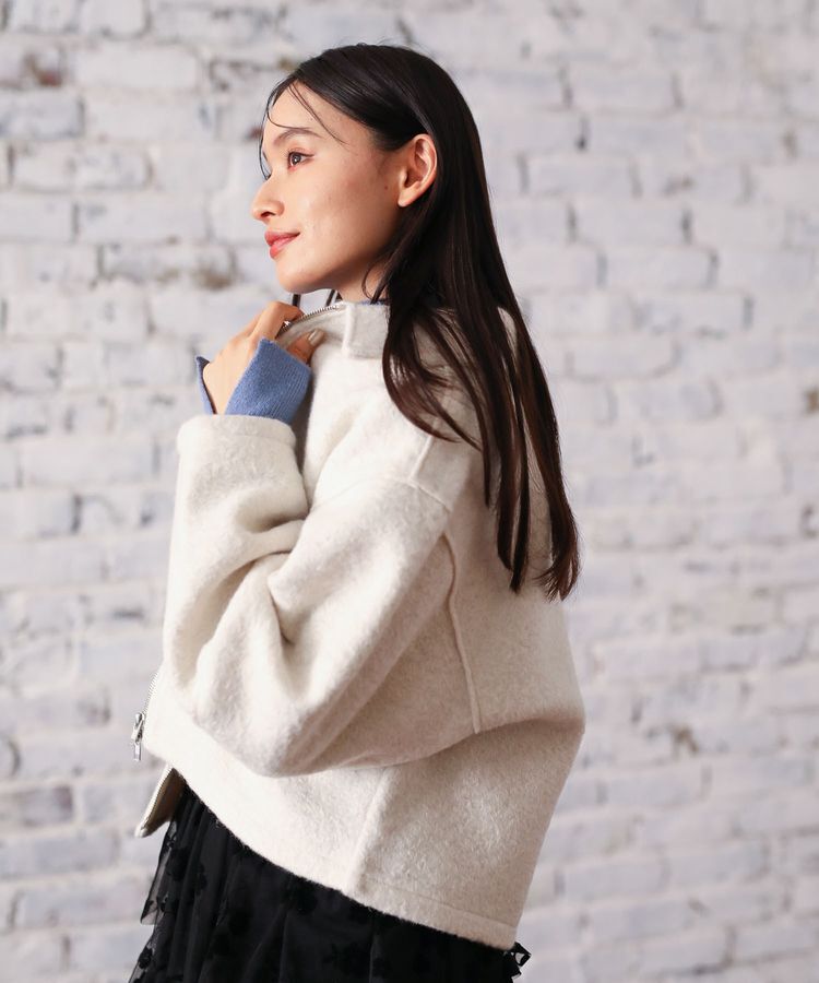 Green Parks「・ELENCARE DUE ブークレW-ZIPブルゾン」|ブルゾン・スタジャン|