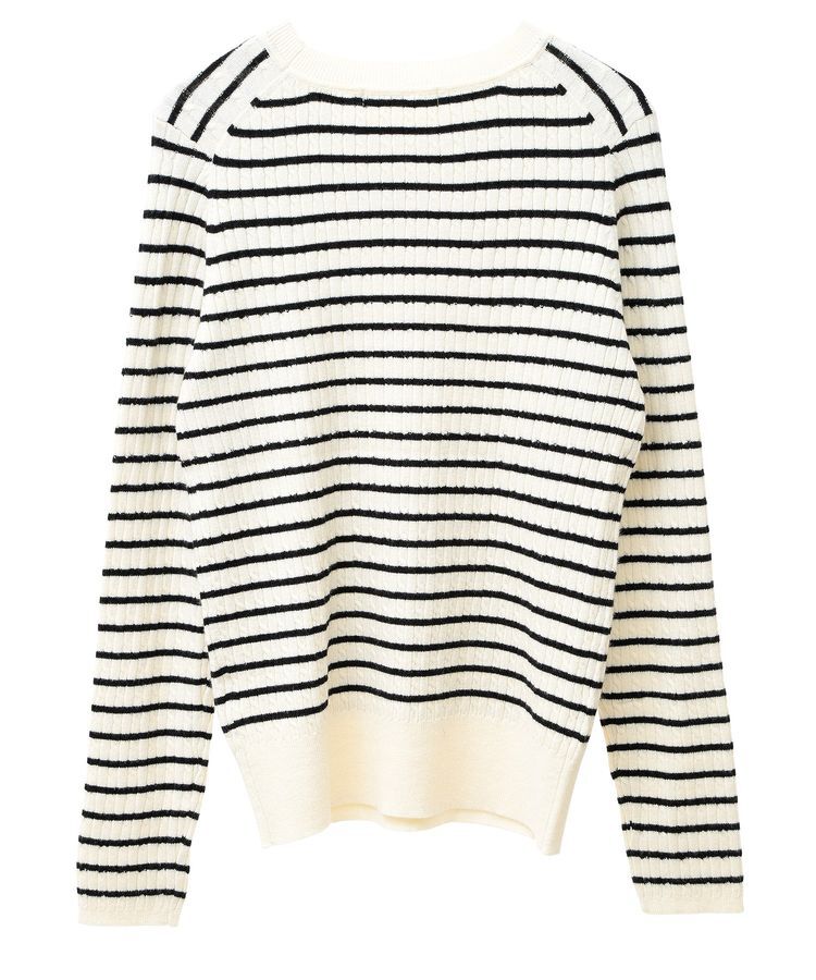 Green Parks「プチケーブルクルーネックニットプルオーバー」|ニット・セーター|