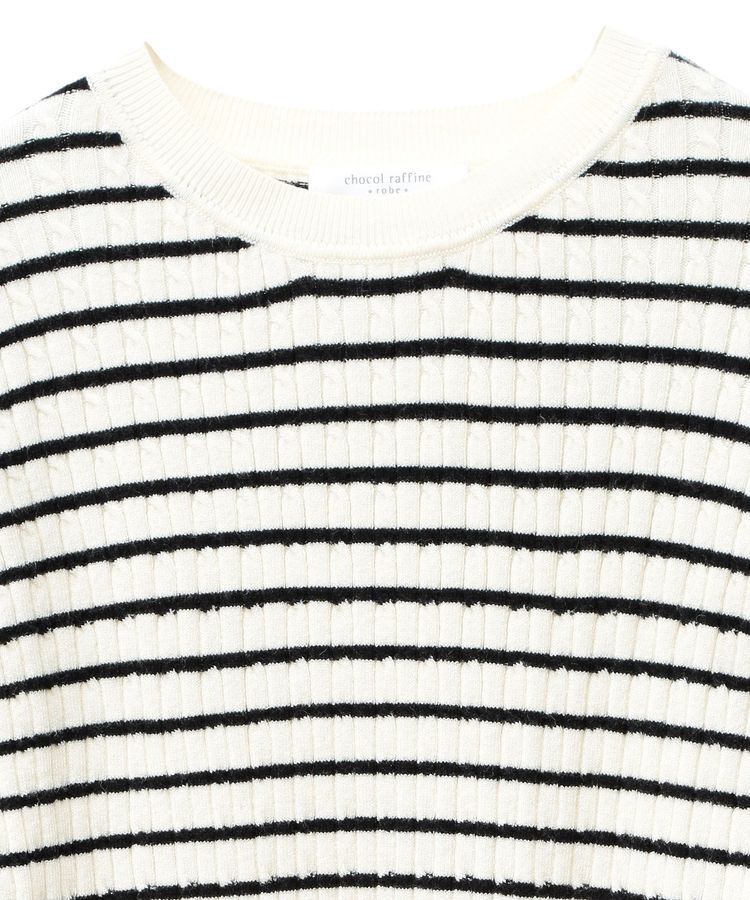 Green Parks「プチケーブルクルーネックニットプルオーバー」|ニット・セーター|