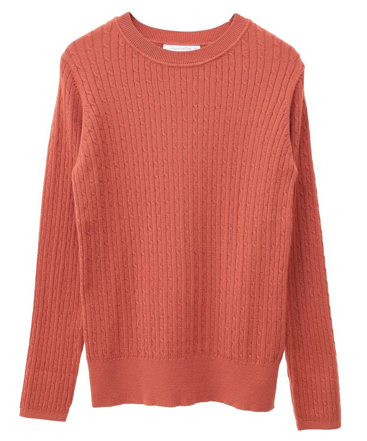 Green Parks「プチケーブルクルーネックニットプルオーバー」|ニット・セーター|