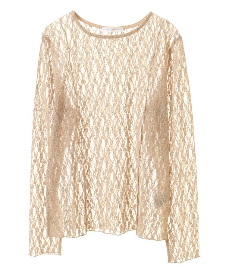 Green Parks「パネルラインレースカットプルオーバー」|Tシャツ・カットソー|