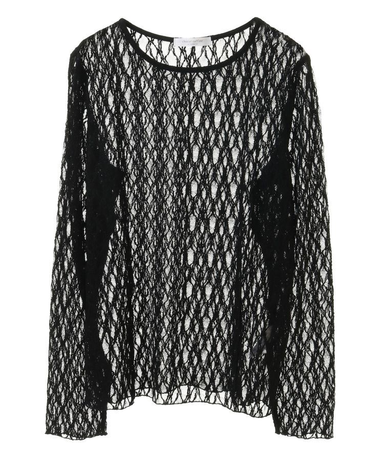 Green Parks「パネルラインレースカットプルオーバー」|Tシャツ・カットソー|