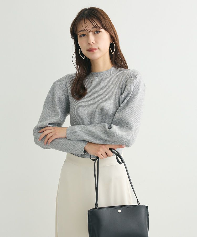 Green Parks「・swing by ラメニットパワーショルダー」|ニット・セーター|