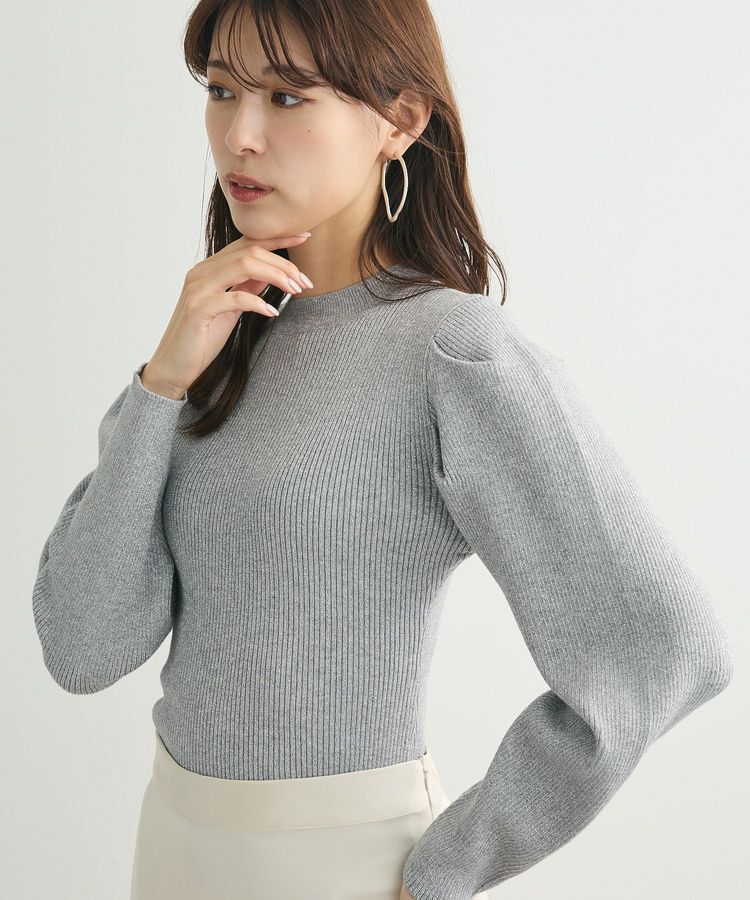 Green Parks「・swing by ラメニットパワーショルダー」|ニット・セーター|