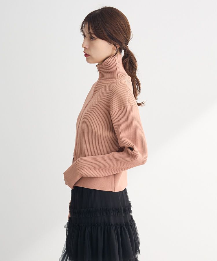 armonia「配色リブZipニットカーディガン」|カーディガン|