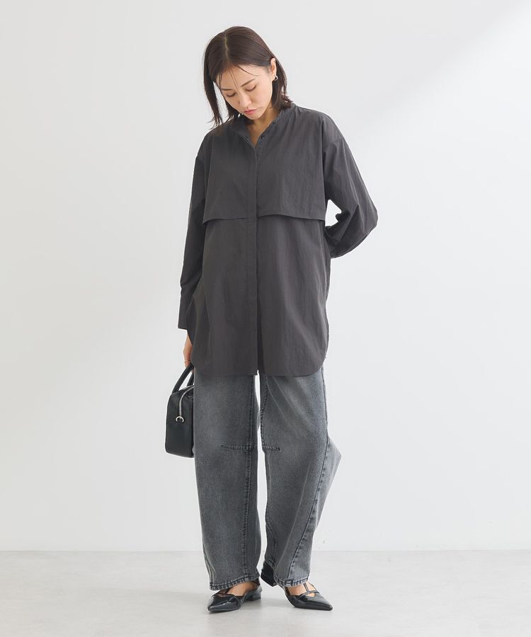Green Parks「イージーケア比翼フライヨークチュニック」|シャツ・ブラウス|