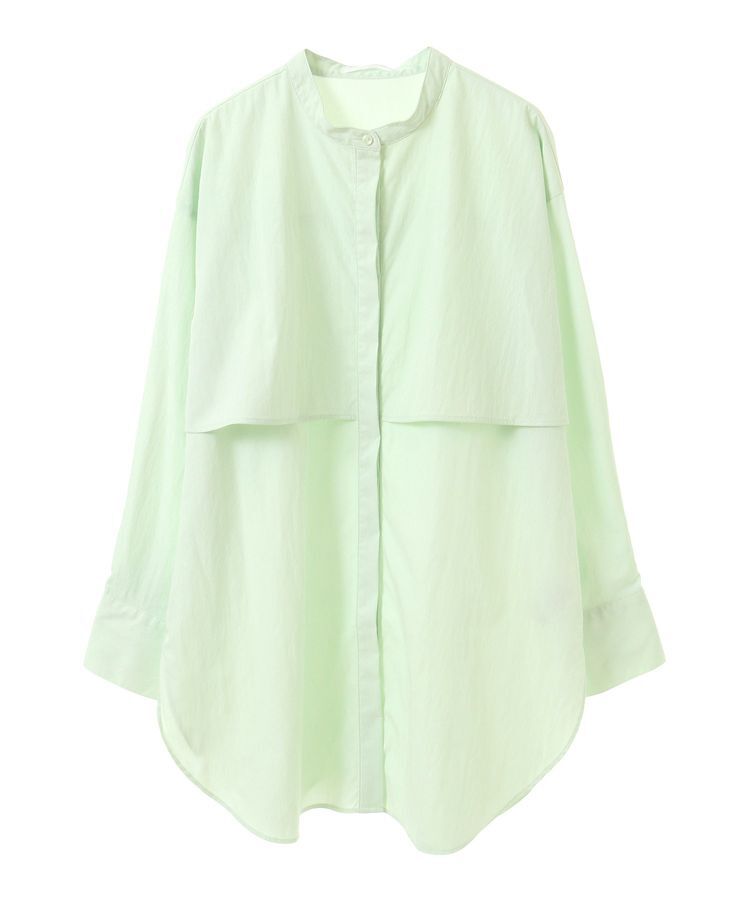 Green Parks「イージーケア比翼フライヨークチュニック」|シャツ・ブラウス|