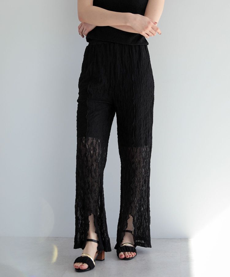 Green Parks「■ESCAR 2wayレースセミワイドパンツ」|その他|Black