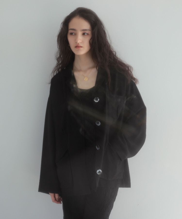 Green Parks「■ESCAR リネンライクオーバーサイズジャケット」|テーラードジャケット|