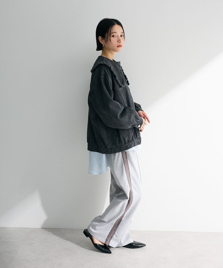Green Parks「・DOUBLE FLAGS フリルカラーGジャン」|テーラードジャケット|