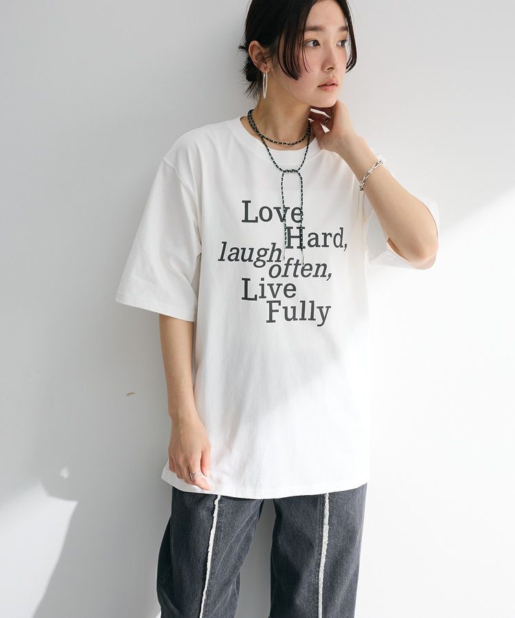 Green Parks「・ELENCARE DUE ロゴpt 6分袖TEE」|Tシャツ・カットソー|