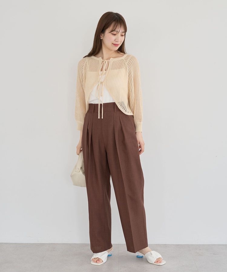 Green Parks「・ELENCARE DUE リネンライク2タックパンツ」|その他|