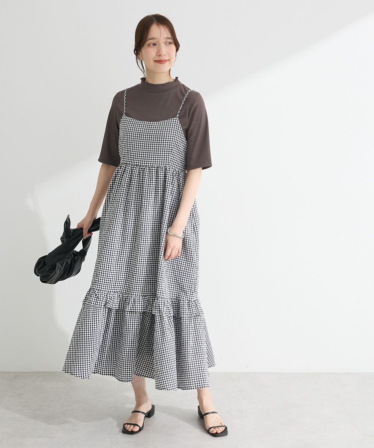 Green Parks「・ELENCARE DUE ギンガムキャミワンピース」|ワンピース|Off White