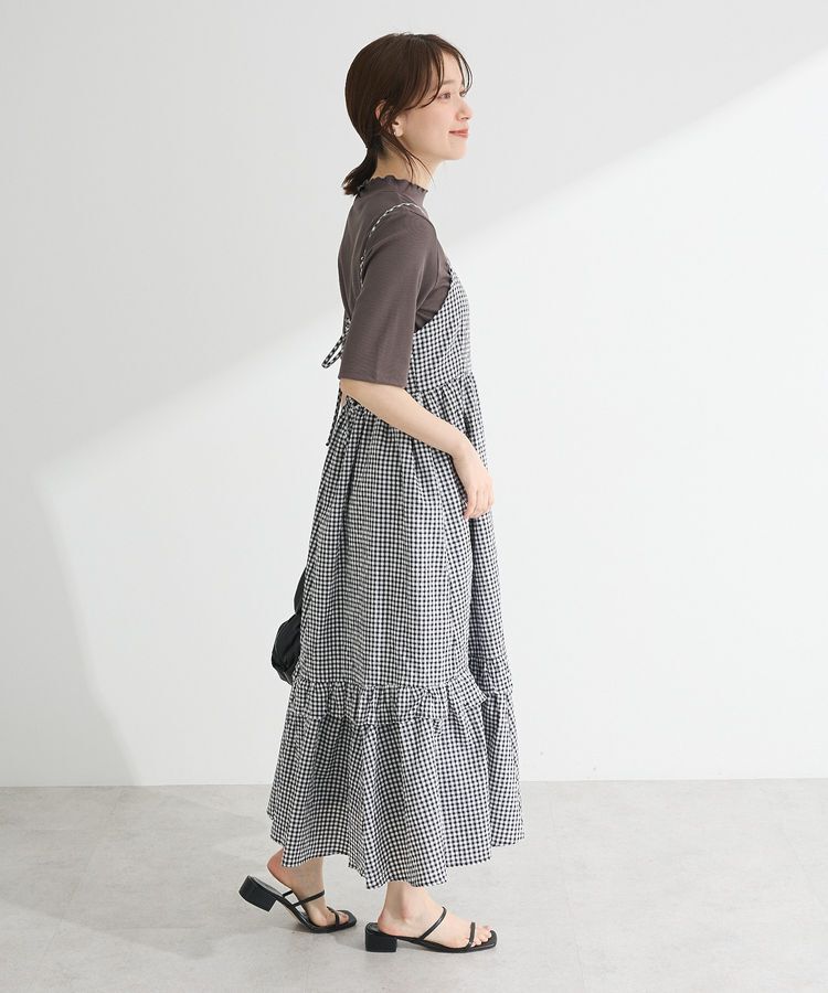 Green Parks「・ELENCARE DUE ギンガムキャミワンピース」|ワンピース|
