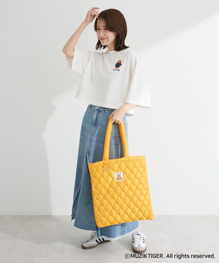 Green Parks「ムジークタイガー/さがら刺繍ワイドショートTシャツ」|Tシャツ・カットソー|