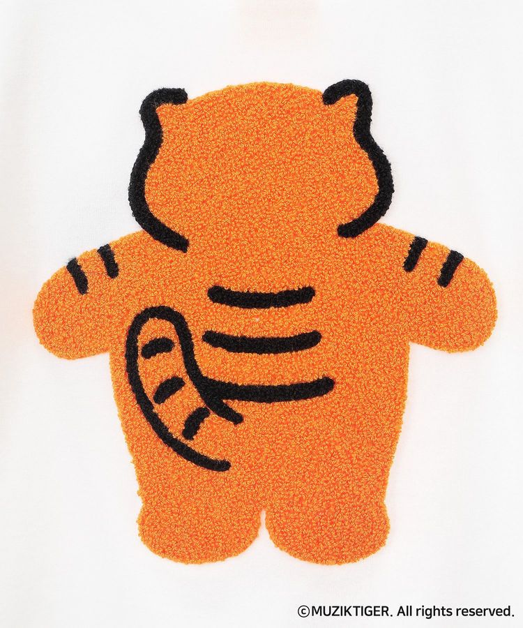 Green Parks「ムジークタイガー/さがら刺繍ワイドショートTシャツ」|Tシャツ・カットソー|