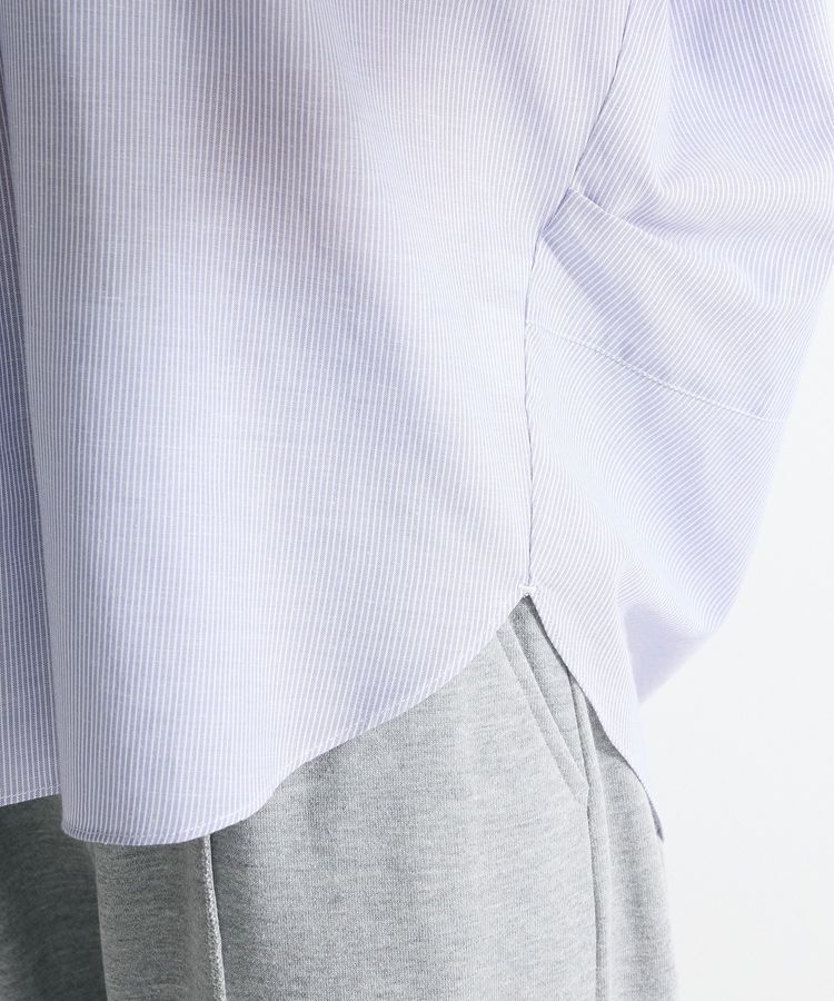 Green Parks「綿麻混フレンチスリーブスキッパーシャツ」|シャツ・ブラウス|