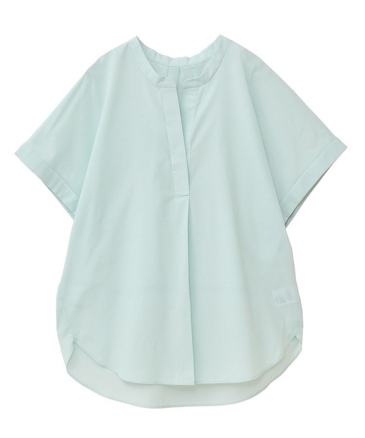 Green Parks「綿麻混フレンチスリーブスキッパーシャツ」|シャツ・ブラウス|