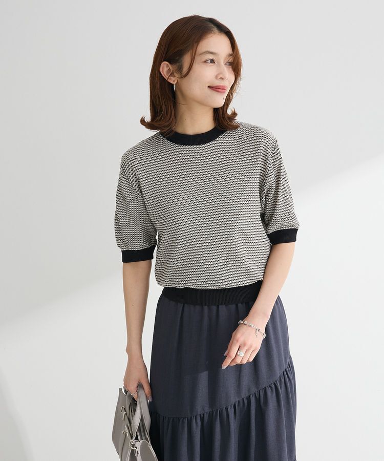 Green Parks「・swing by マルチカラージャカードニット」|Tシャツ・カットソー|Gray