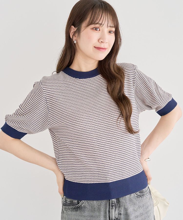 Green Parks「・swing by マルチカラージャカードニット」|Tシャツ・カットソー|