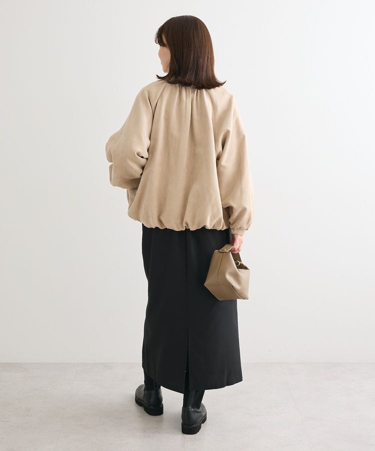 Green Parks「スウェードライクギャザーブルゾン」|ブルゾン・スタジャン|