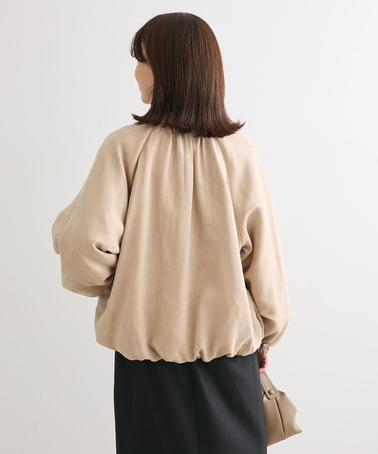 Green Parks「スウェードライクギャザーブルゾン」|ブルゾン・スタジャン|