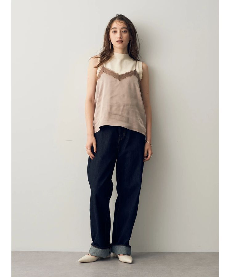 YECCA VECCA「ルーズストレートデニムパンツ」|デニム|