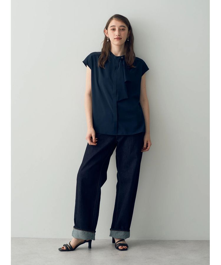 YECCA VECCA「ルーズストレートデニムパンツ」|デニム|