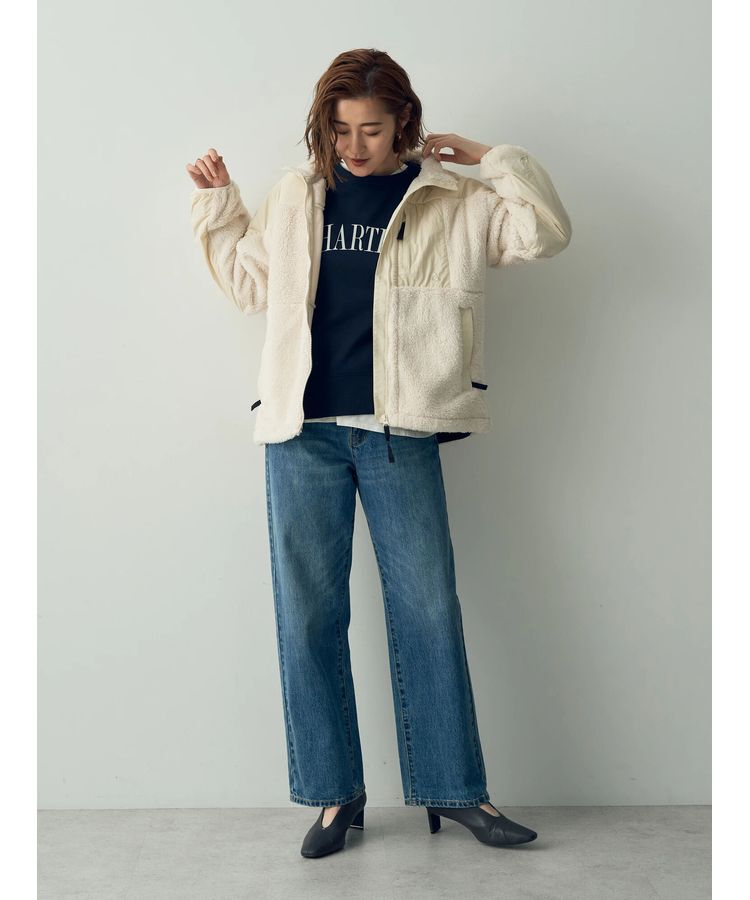 YECCA VECCA「ルーズストレートデニムパンツ」|デニム|