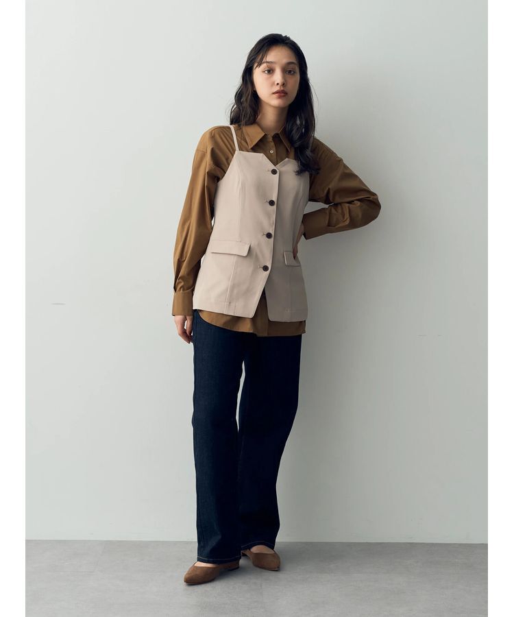 YECCA VECCA「ルーズストレートデニムパンツ」|デニム|