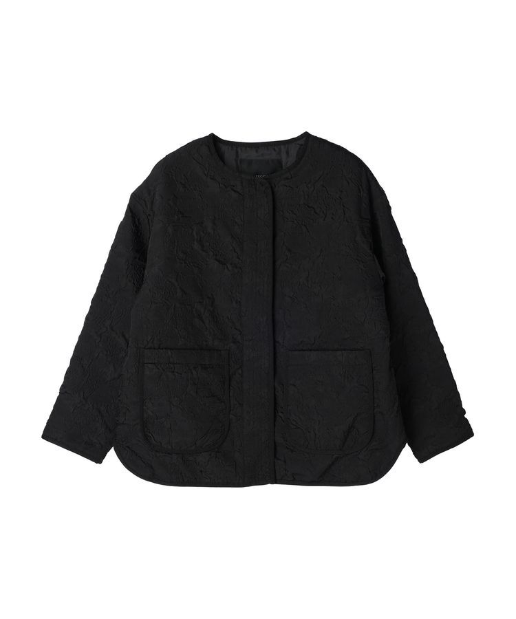 YECCA VECCA「ふくれジャガードミドル丈中綿コート」|その他|