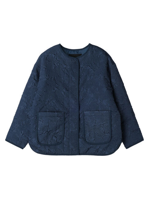 YECCA VECCA「ふくれジャガードミドル丈中綿コート」|その他|