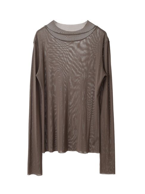 YECCA VECCA「ハイネックシアートップス」|Tシャツ・カットソー|