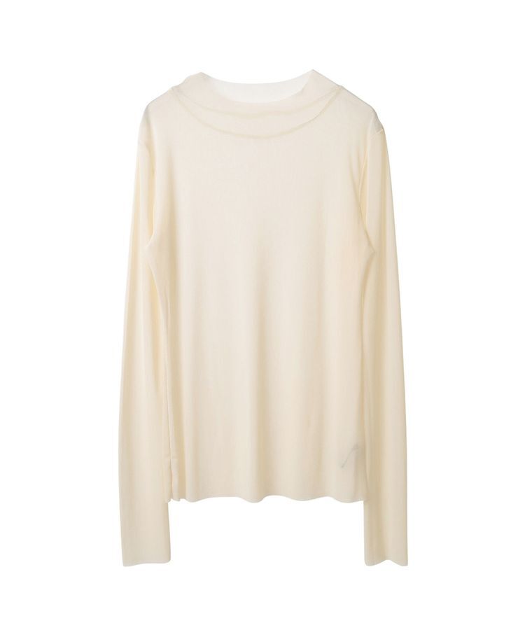 YECCA VECCA「ハイネックシアートップス」|Tシャツ・カットソー|