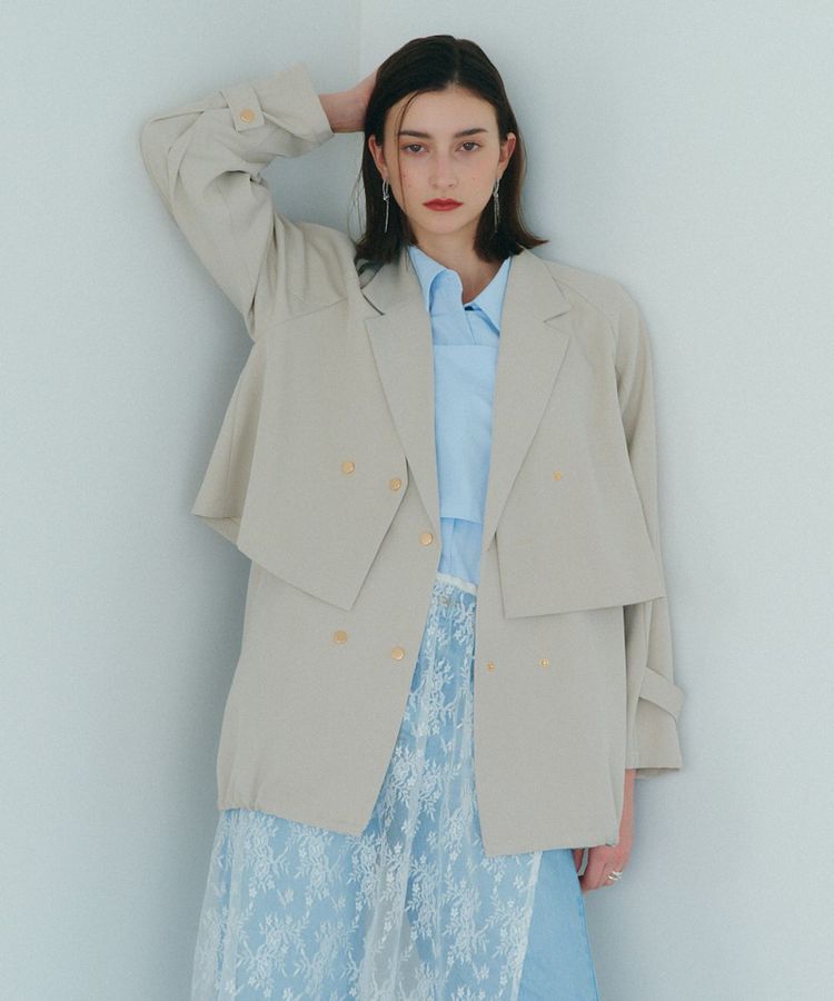 YECCA VECCA「ミドル丈3wayコート」|その他|Light beige