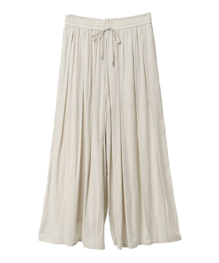 YECCA VECCA「シルキータックワイドパンツ」|その他|