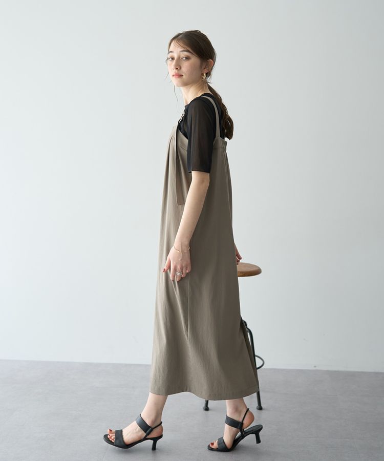 YECCA VECCA「クルーネック5分袖シアートップス」|Tシャツ・カットソー|