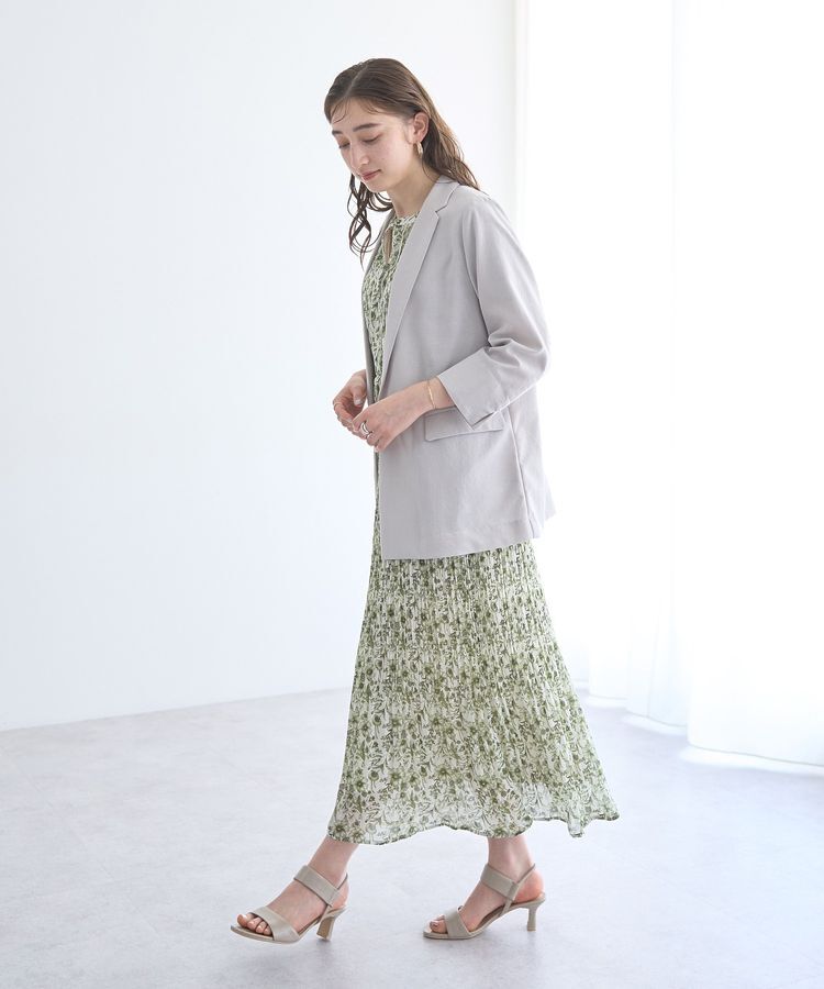 YECCA VECCA「リネンライクジャケット」|テーラードジャケット|